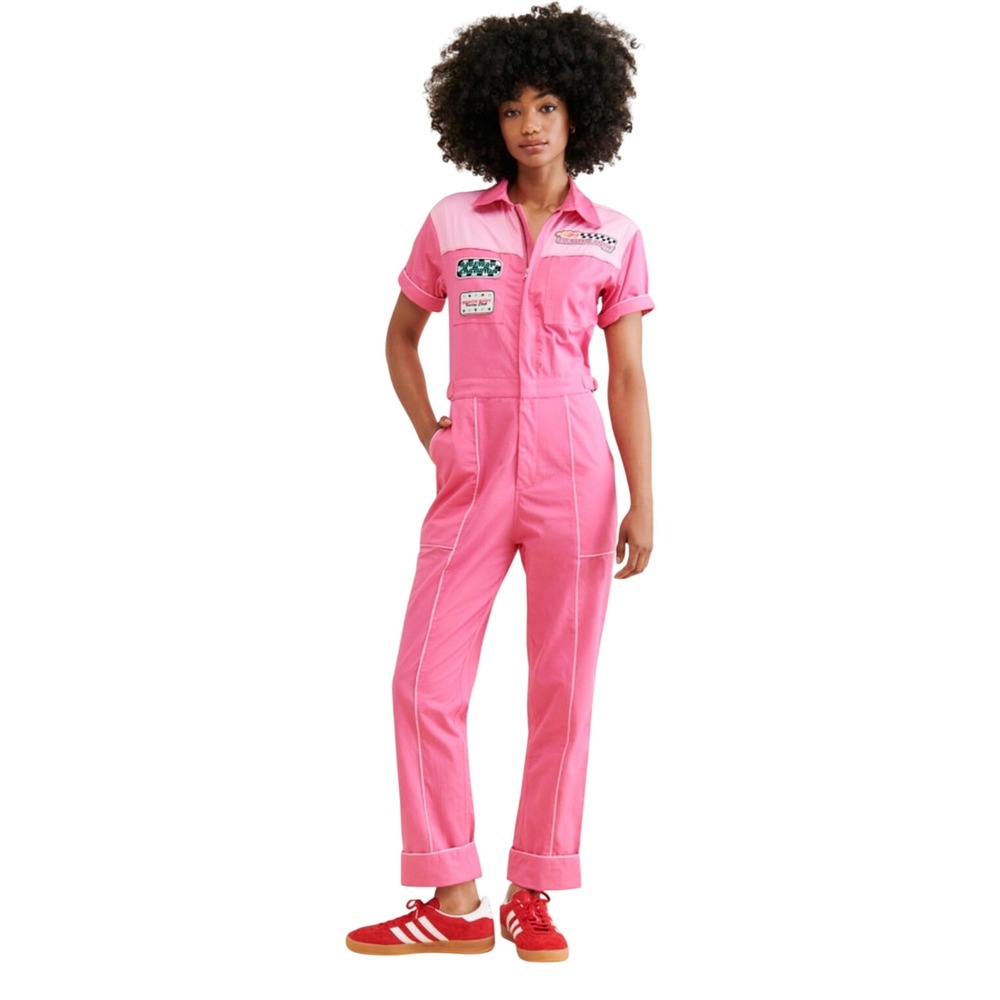 Beach Riot Race Track Jumpsuit Fandango Pink Women's size Small NWT $168